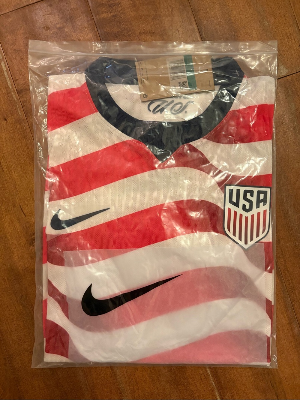 Men's USA Red and White Soccer Jersey